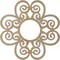 Ekena Millwork Cohen Wood Fretwork Pierced Ceiling Medallion, Birch, 16"OD x 5 1/2"ID x 3/8"T CMWP16X16X0375COBI - alternate 2